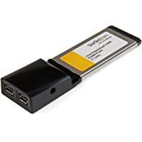 StarTech.com EC1394B2 - Adaptador Tarjeta FireWire 800 de 2 Puertos ExpressCard 34 mm (2 x FireWire 9 Pines)